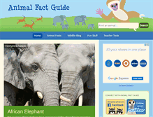Tablet Screenshot of animalfactguide.com